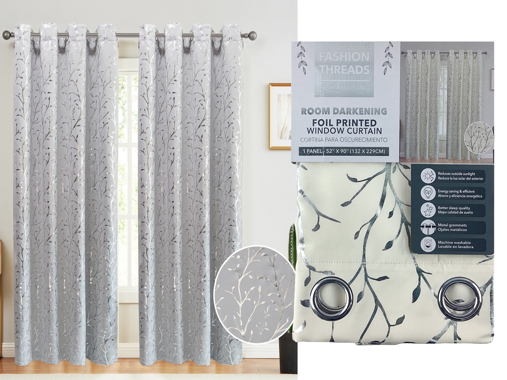 Cortina de Oscurecimiento con Estampado Foil