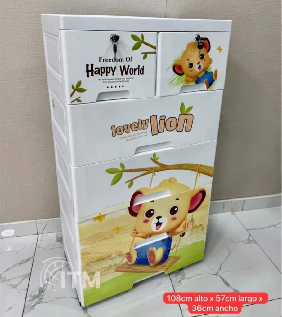 Gavetero plástico 5 niveles