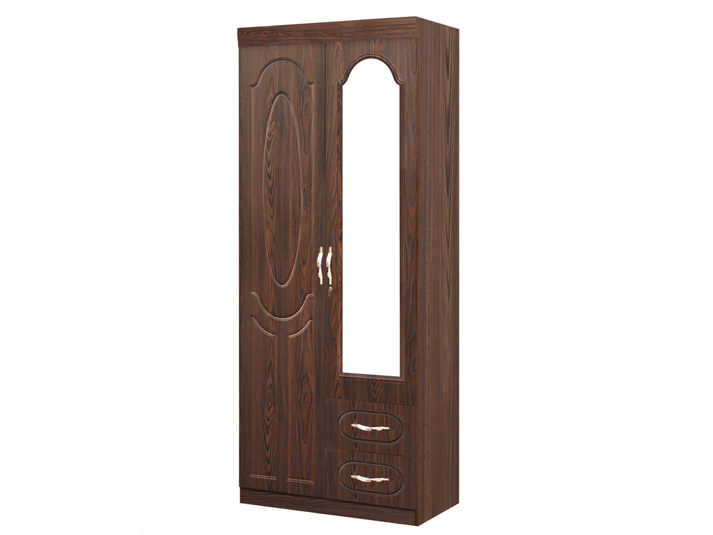 Armario de 2 Puertas con Espejo