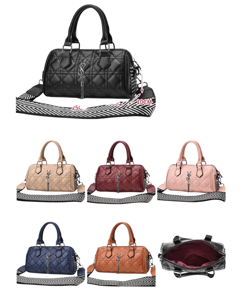 Bolso Acolchado Dama con Correa Ancha