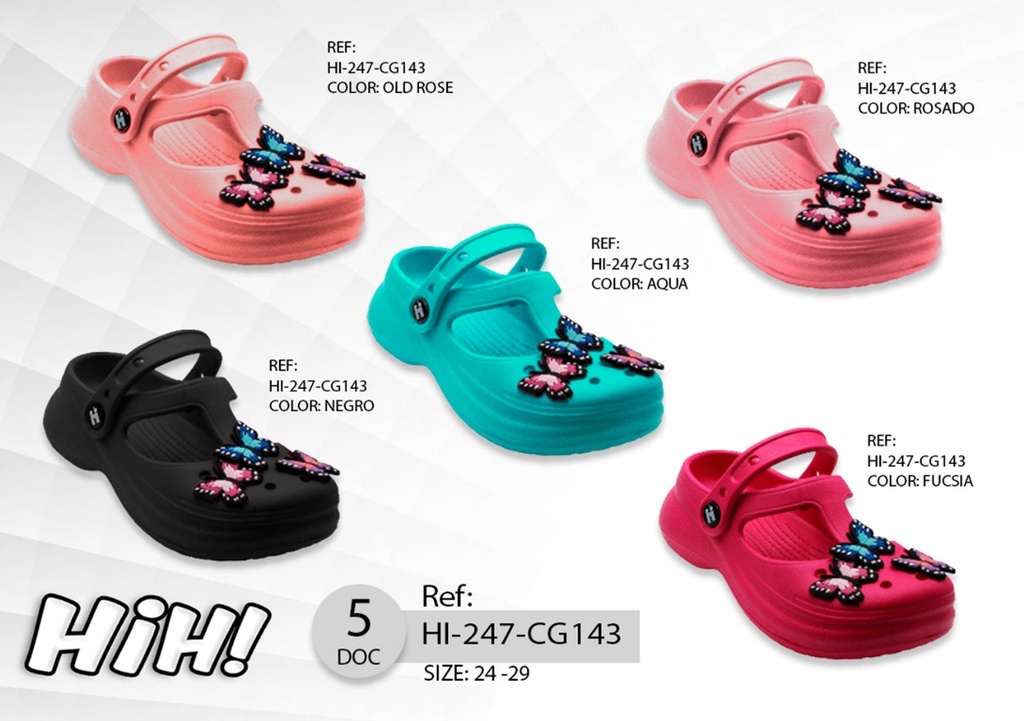 Sandalia tipo Zueco para niña