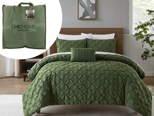 [724-4513722] Set de Cama Chic Home Verde