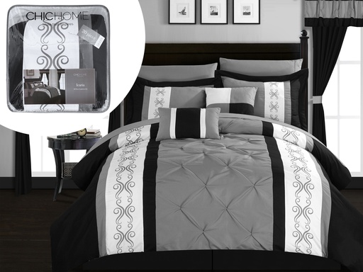 [724-4510342] Set de Cama 20 Piezas Chic Home Icaria