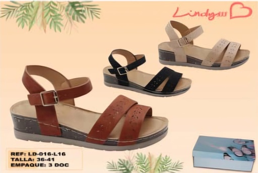 [LD-016-L16] Sandalias de Plataforma para Dama