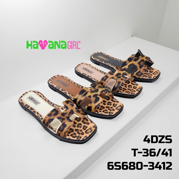 Sandalia Casual para Dama Animal Print