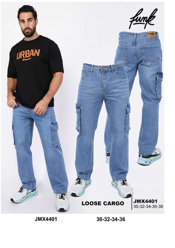 [JMX4401] Pantalón Cargo de Hombre tallas 30-36 