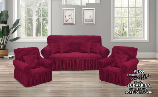 [FORSUD311-VIN] Forros para Muebles Rojo Vino y Fundas