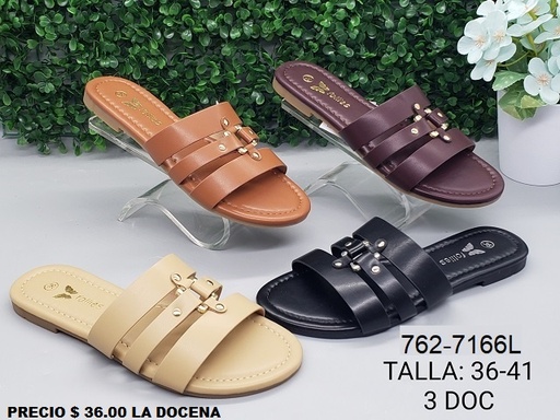 [762-7166L] Sandalia Planas con Trabilla