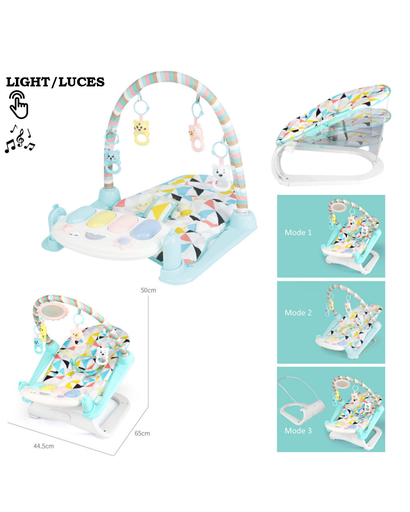 [FT279] Gimnasio Musical 3 en 1 con Piano y Luces