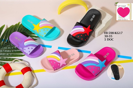 [H-598-K17] Chancleta Fashion de Niña