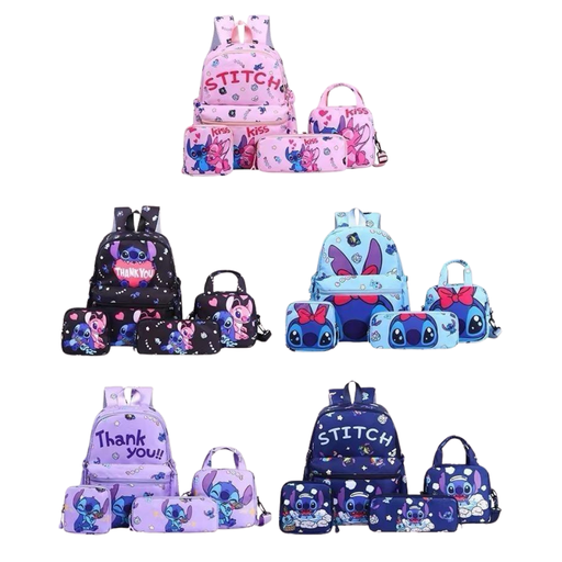 [G-718] Set de Mochilas Stitch 4 en 1